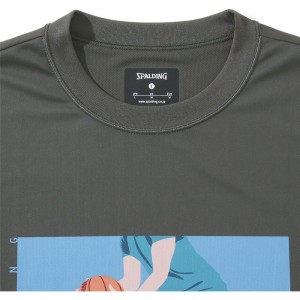 spalding(スポルディング)Tシャツ ステップアンド シュートバスケット 半袖Tシャツ(smt23018-3900)