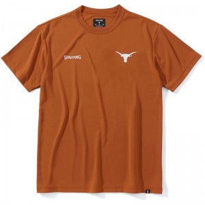 spalding(スポルディング)Tシャツ テキサス ホーン プリントバスケット 半袖Tシャツ(smt23042tx-7400)