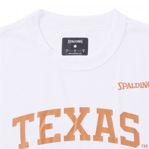 spalding(スポルディング)Tシャツ テキサス ロゴ HOOK'EMバスケット 半袖Tシャツ(smt23043tx-2000)