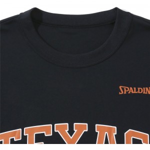 spalding(スポルディング)Tシャツ テキサス レタードバスケット 半袖Tシャツ(smt23044tx-1000)