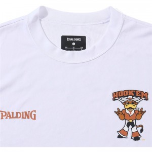 spalding(スポルディング)Tシャツ テキサス ラインスリーブバスケット 半袖Tシャツ(smt23046tx-2000)