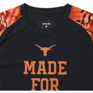 spalding(スポルディング)Tシャツ テキサス メイドフォーザゲームバスケット 半袖Tシャツ(smt23048tx-1000)