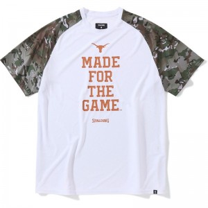 spalding(スポルディング)Tシャツ テキサス メイドフォーザゲームバスケット 半袖Tシャツ(smt23048tx-2000)