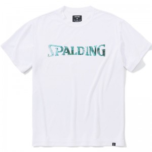 spalding(スポルディング)Tシャツ ウォールペイント ロゴバスケット 半袖Tシャツ(smt23114-2000)