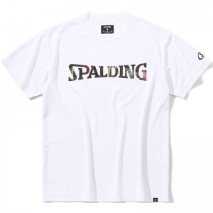 spalding(スポルディング)Tシャツ ボールプリント ロゴバスケット 半袖Tシャツ(smt23122-2010)