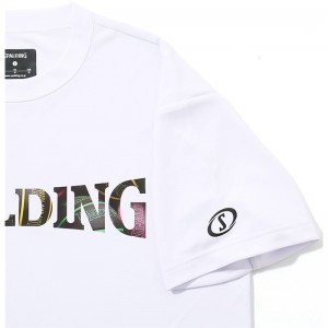 spalding(スポルディング)Tシャツ ボールプリント ロゴバスケット 半袖Tシャツ(smt23122-2010)