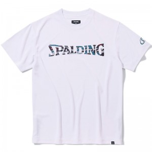 spalding(スポルディング)Tシャツ オーバーラップド カモ ロゴバスケット半袖 Tシャツ(smt24004-2000)
