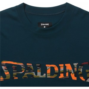spalding(スポルディング)Tシャツ オーバーラップド カモ ロゴバスケット半袖 Tシャツ(smt24004-2700)