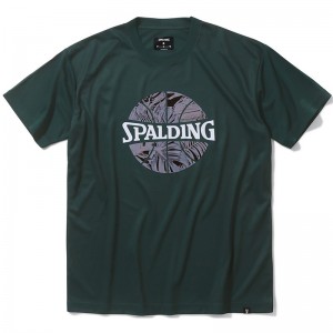 spalding(スポルディング)Tシャツ ネオン トロピカル ボール プリバスケット半袖 Tシャツ(smt24008-2700)