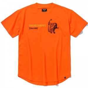 spalding(スポルディング)Tシャツ スポンジ・ボブ アイム レデバスケット半袖 Tシャツ(smt24039s-7600)