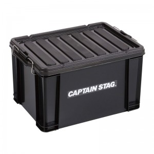CAPTAIN STAG(キャプテンスタッグ)コンテナボックス No45（ブラック）トレッキング キャンプ用品 テーブル チェア(UL1052)