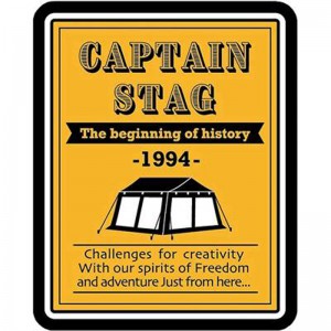 CAPTAIN STAG(キャプテンスタッグ)CSデザインステッカー（メッシュタープ・ポスター）50×62mmトレッキング キャンプ用品 タープ(UM1546)