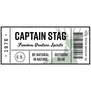 captainstag(キャプテンスタッグ)CSデザインステッカー(チケット・レクタンクアウトドアアクセサリーソノタ(um1569)