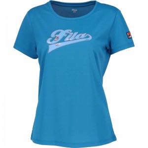 FILA(フィラ)アップリケTシャツテニス Ｔシャツ ウィメンズ(vl2926-12a)