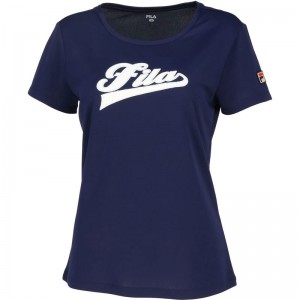 FILA(フィラ)アップリケTシャツテニス Ｔシャツ ウィメンズ(vl2973-20)