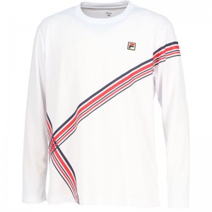 FILA(フィラ)ロングスリーブシャツテニス 長袖Ｔシャツ(vm5708-01)