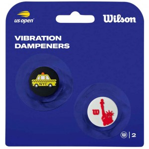 Wilson(ウイルソン)US OPEN DAMPENERS 2PK Yellow/Redテニス ラケット 雑品(wr84123010)