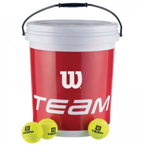 WILSON(ウイルソン)テニス ノンプレッシャーボール  72 球(専用バケツ入リ)テニス 競技ボール 硬式(wrt131200)