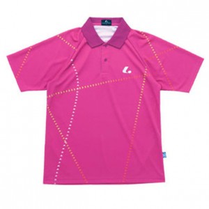 ルーセント LUCENTUni ゲームシャツ(トロピカルピンク)テニスゲームシャツ(XLP7981)