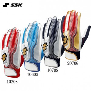 エスエスケイ SSK一般用シングルバンド手袋(両手)野球 バッティング手袋 バッテ19SS(EBG5002W)