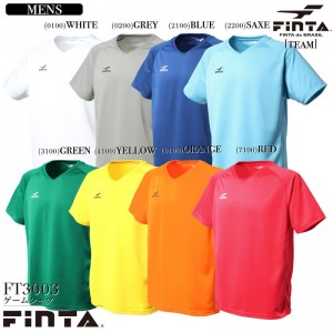 フィンタ FINTA JR ゲームシャツ ジュニア サッカー フットサル ウェア プラシャツ  (FT3004)