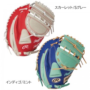 ローリングス Rawlings ソフトハイパーテック COLORS  キャッチャーミット メンズ ソフト グラブ グローブ   24AW(GS4FHTC23F)