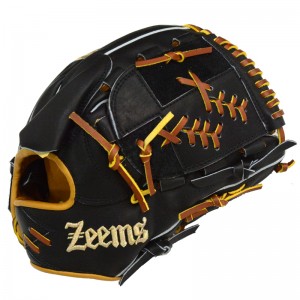 ジームス Zeems 限定 軟式グラブ 三方親 投手用 ZEEMS型ロゴ 野球 軟式 グローブ グラブ 一般  24AW(KG-24ZPBN1-ZEEMS-GD)