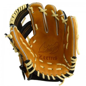 ジームス Zeems 限定 軟式グラブ 三方親 内野手用 Zeems型ロゴ 野球 軟式 グローブ グラブ 一般  24AW(KG-24ZSBN-ZEEMS-SI)