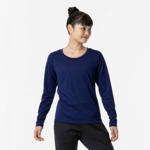 ミズノ MIZUNO発熱素材 ブレスサーモシャツ (クルーネック) ウィメンズトレーニング Ｔシャツ(32MAA850)