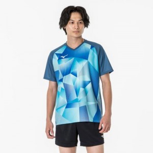 ミズノ MIZUNOゲームシャツ (V首) 卓球 ウエア ゲームウエア (82JAA001)