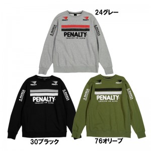 ペナルティ penalty ヘリテージ・スウェットクルーシャツ サッカー フットサル ウェア サッカーWEAR トレーナー 23SS (PTS3132)